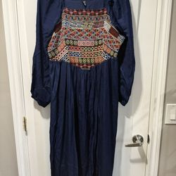Boho Dress Navy Blue