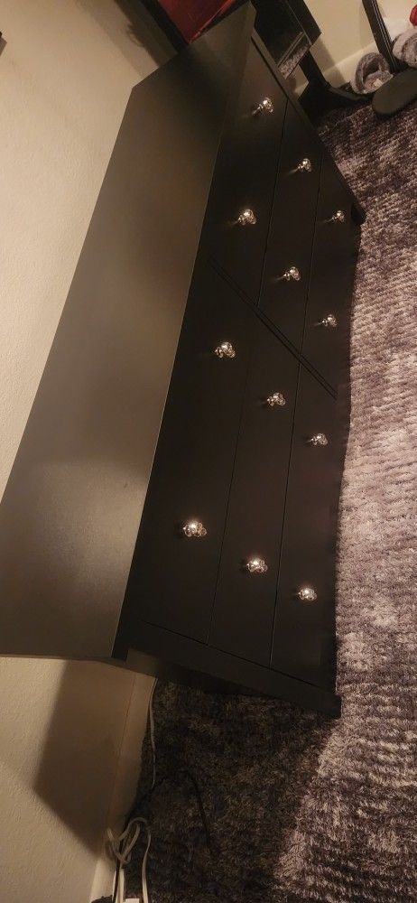 6 Drawer Dresser Black