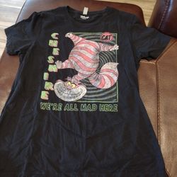 Disney Cheshire "We are all Mad around Here" Women's Tshirt size XXL preowned