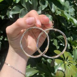Alexis Bittar Gold-Plated Crystal Hoop Earrings