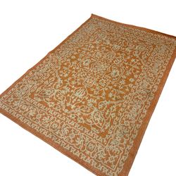 Outdoor bohemian orange 5x7’ rug