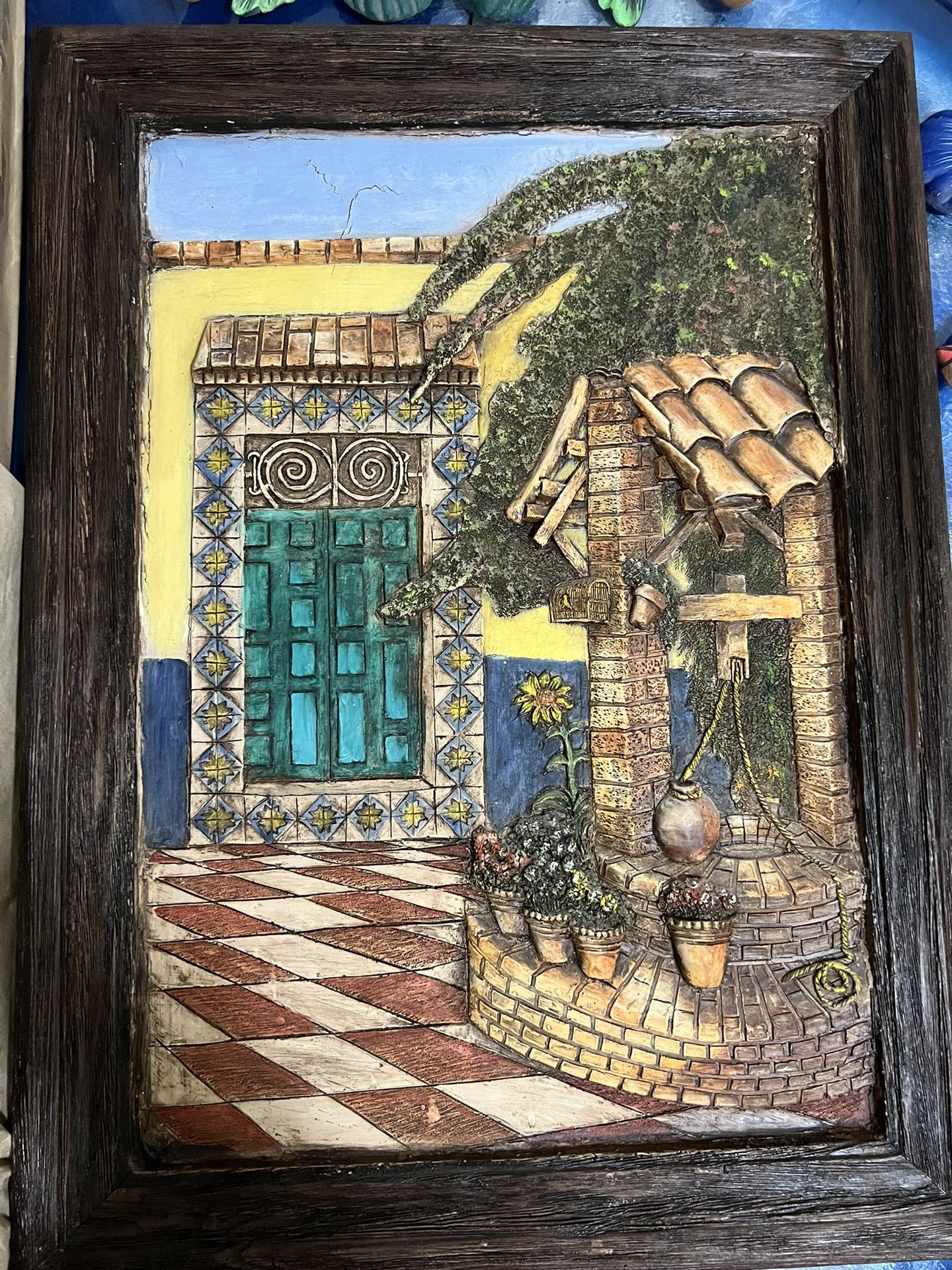 3D Painting On Wood Frame