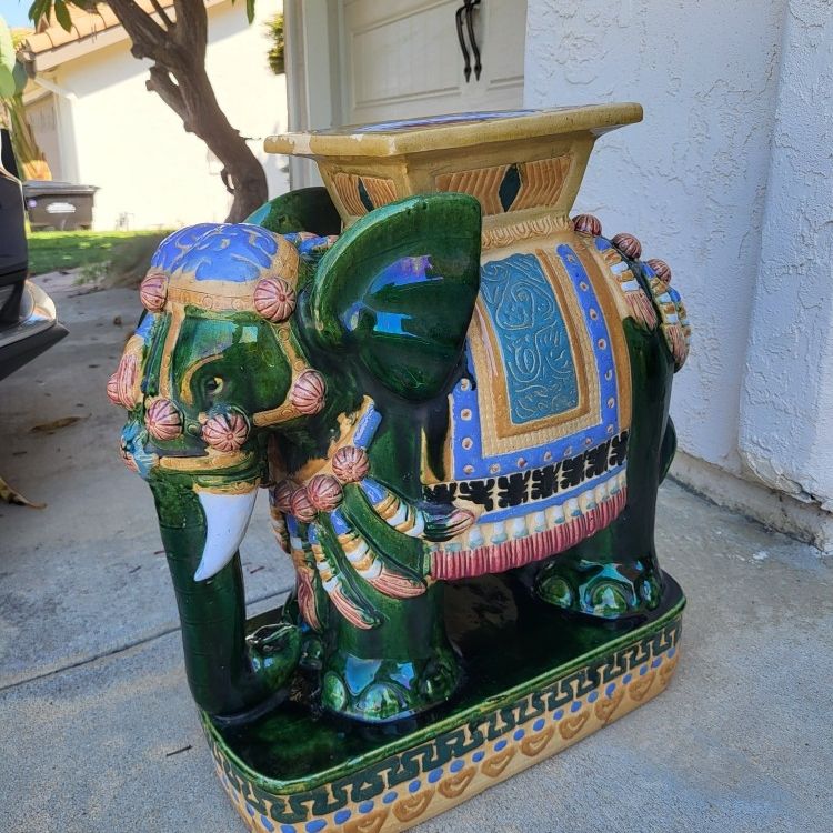 Large Ceramic Asian Elephant Plant Stand/Table Base from 1960s for Sale in  San Diego, CA - OfferUp
