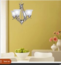 Kichler Dover 18Ó Wide 4 Light Mini Chandelier with Etched Glass Shades

