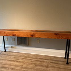 Modern Industrial Console Table 