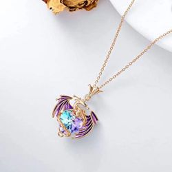 Heart of a Dragon – 925 Silver Crystal Necklace for Her