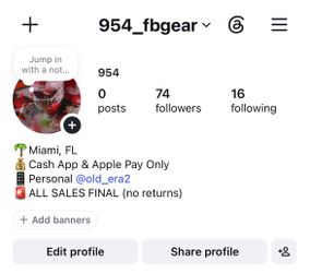 SELLING COLLEGE FOOTBALL GEAR ON INSTAGRAM GO FOLLOW