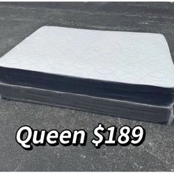 NEW Mattress Queen Size Regular + Box Spring // Offer  🚚