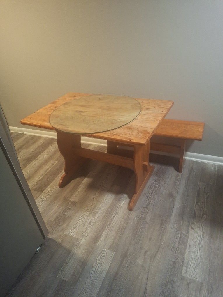 Kitchen Table With Bench