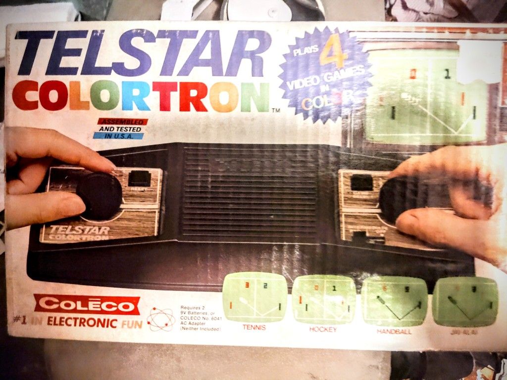 Vintage Telstar Colortron Coleco Video Game 4 In 1