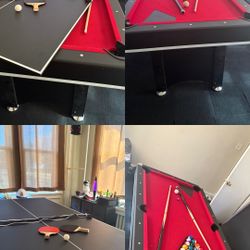 6FT Pool/Ping Pong Table 