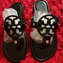 T leather sandals - size 7 REDUCED