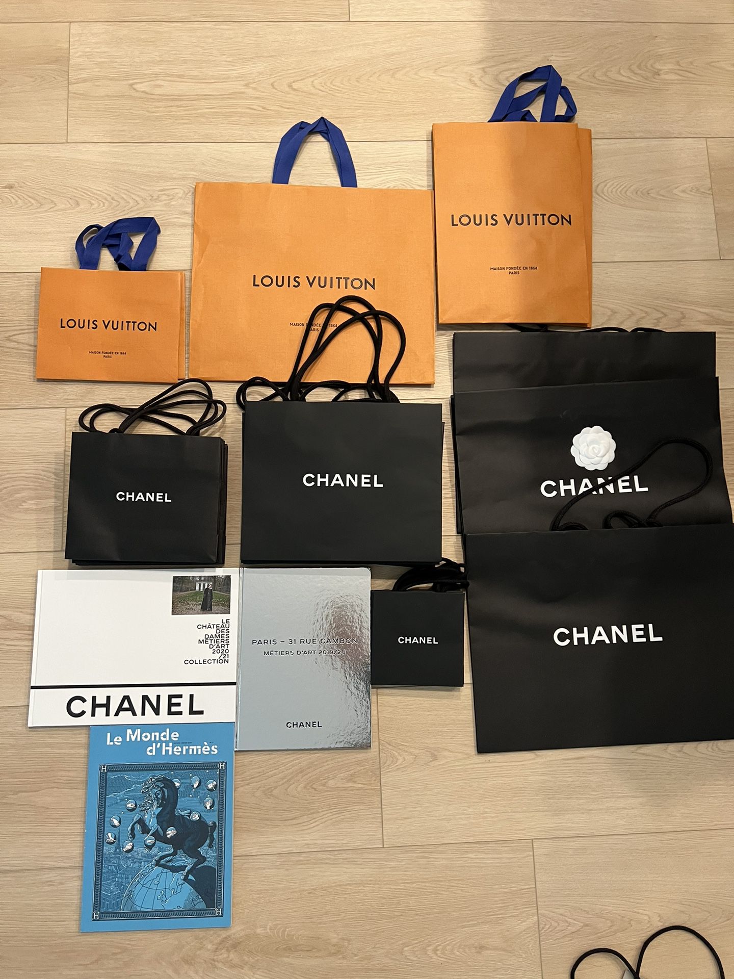 Chanel & LV Shopping Bags Books