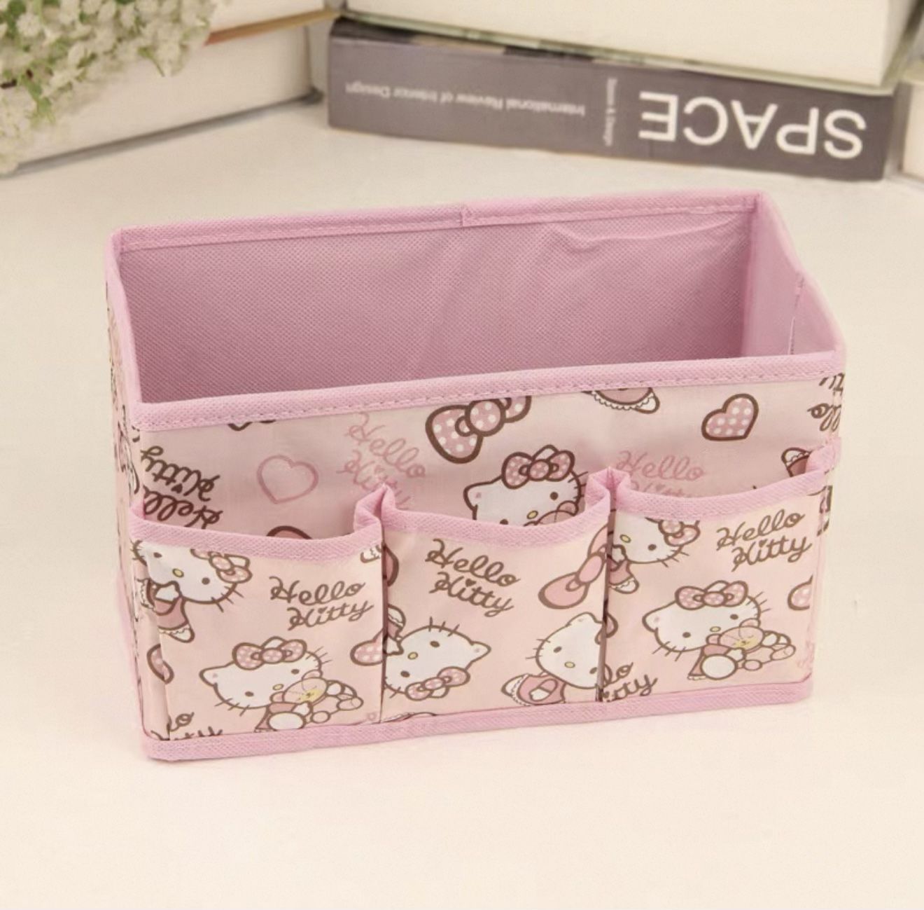 Sanrio Hello Kitty Collapsible Storage Bin Foldable Baskets
