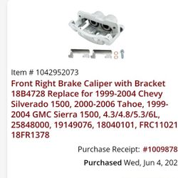 Break caliber for chevy silverado