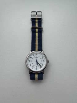 Timex Weekender with Navy/Tan Strap - 38mm