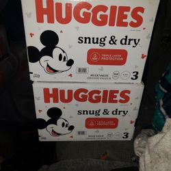 Huggies Baby Diapers  Size 3 Huge Value Size Box