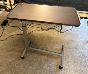 Adjustable Overbed Rolling Table