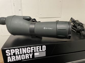 Barska 20-60x60 Range Scope & Rifle Stands