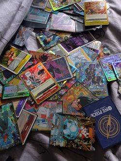 One Piece Cards And Some Dragon Ball Super Card Game Cards Available