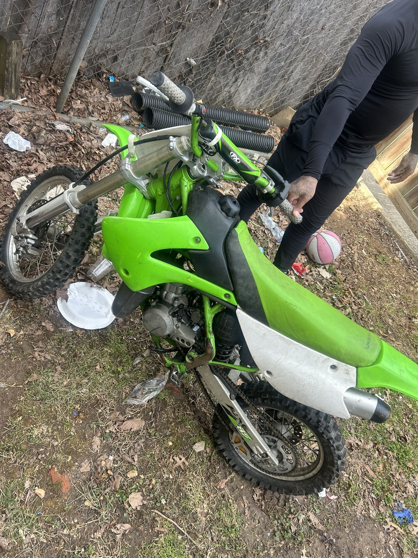 Kawasaki Green & White KX85