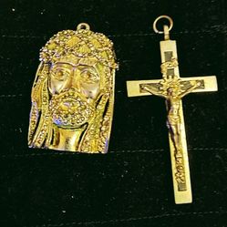 Golden Jesus Pieces