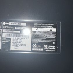 LG Tv 60” Plasma Pannel 