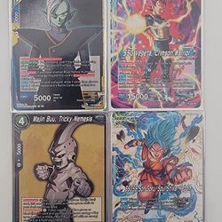 Dragonball super cards. 4 PR cards
