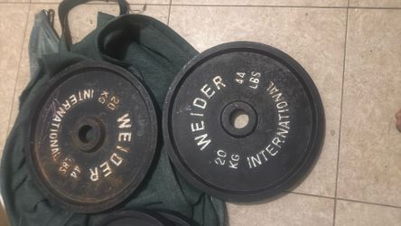 Weider 44 Pound Plates 88 Lbs Total