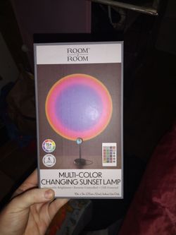 Multi-color sunset mood lighting lamp