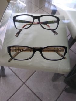 Glasses frames, prescription. Original Coach and Burberry. Like new!!