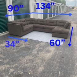 Large grey sectional local delivery 