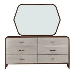 Houston Walnut Dresser with Mirror