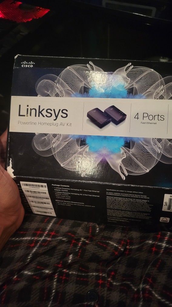 Two Pack - Linksys Powerline Homeplug AV Kit (Ethernet Adapter)