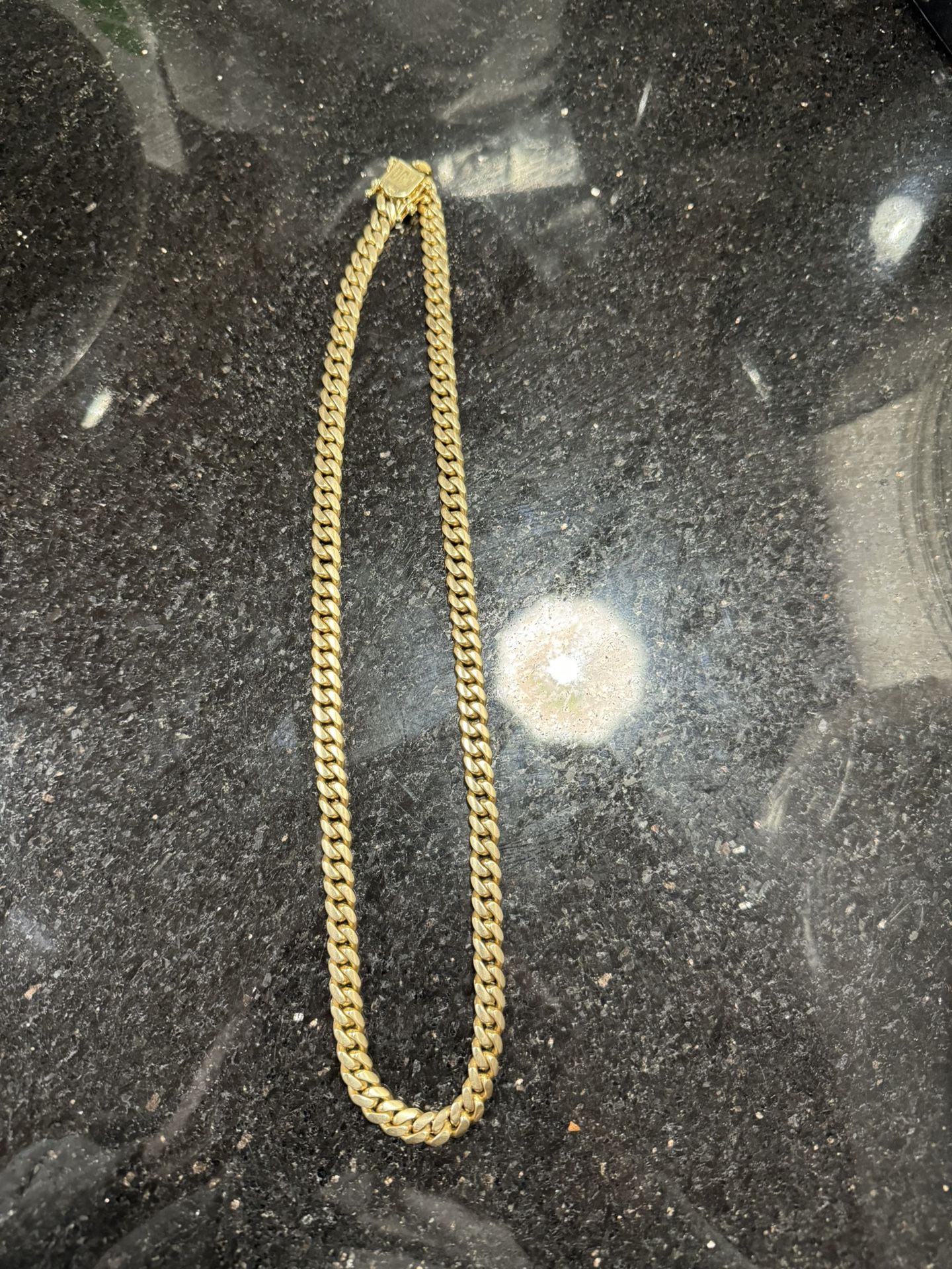 Miami Cuban Link Necklace 14k Gold . Cadena De Oro 14kt