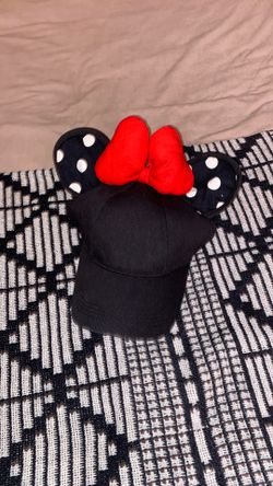 DISNEYLAND MINNIE MOUSE EARS SNAPBACK HAT WOMENS