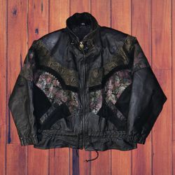 Rare Vintage 80s Jacqueline Ferrar Leather Jacket 