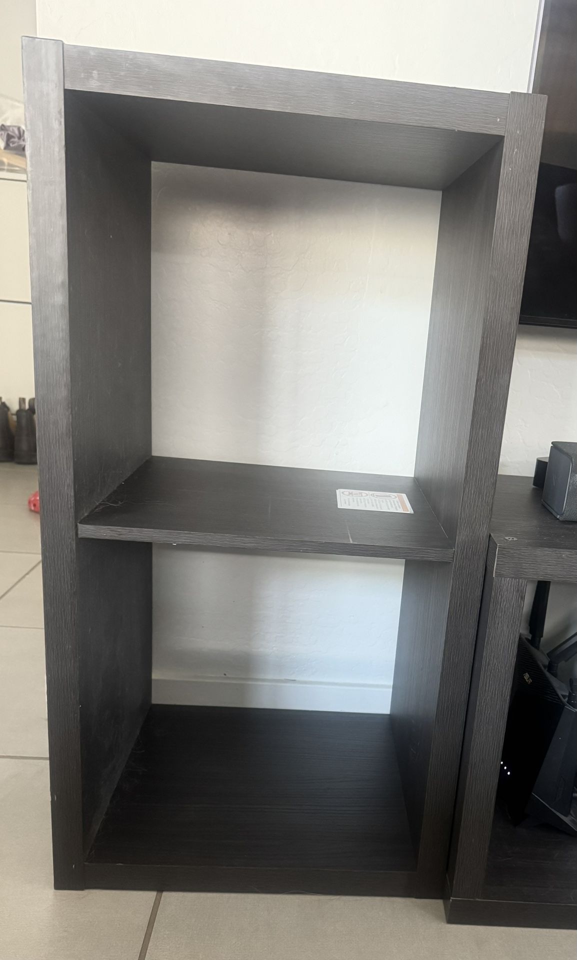 (3) 1x2 Cube Storage Shelves