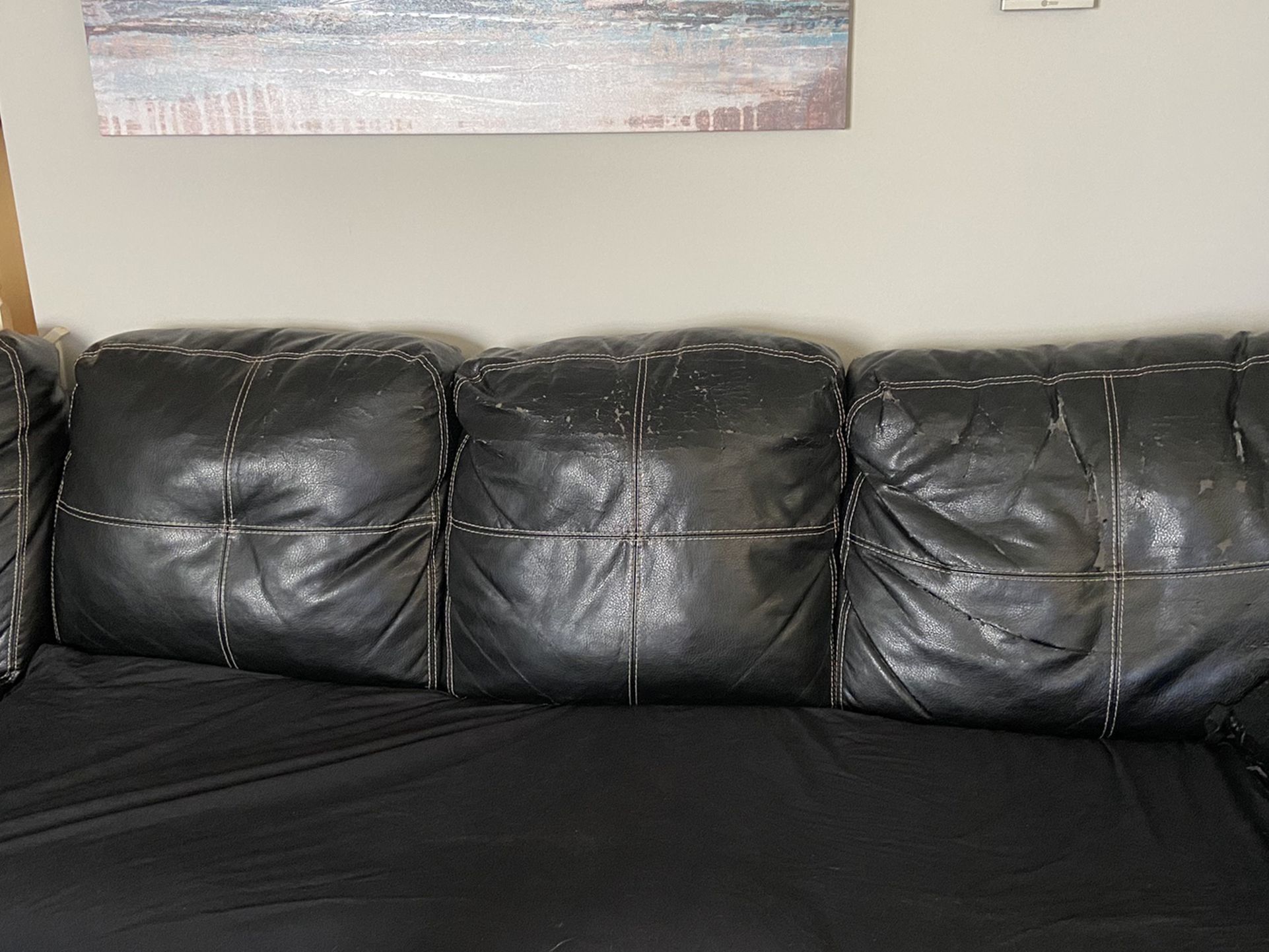 Used Black Sectional