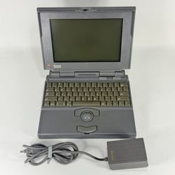 Vintage Apple Macintosh PowerBook 180 with 6MB RAM 120MB HDD OS 7.5 - M4440