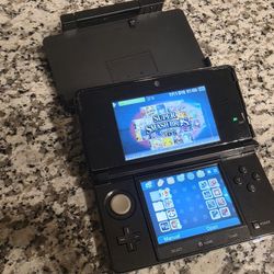 Nintendo 3ds Mod--ded Cosmo Black mod--ded video game console 