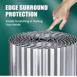 Corrugated Metal Garden Edging, Landscape Edging Border, 6"×40Ft Corrugated Metal Fence for Garden, Flower Bed, Lawn and Landscape Edging (Silver