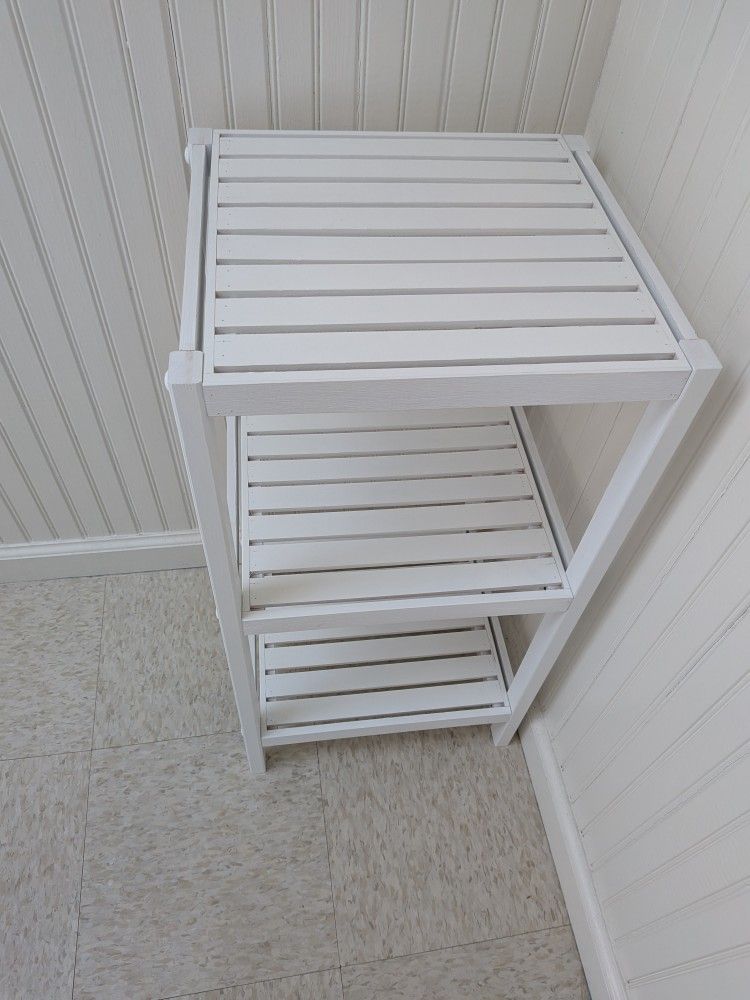 White Shelf Storage Rack