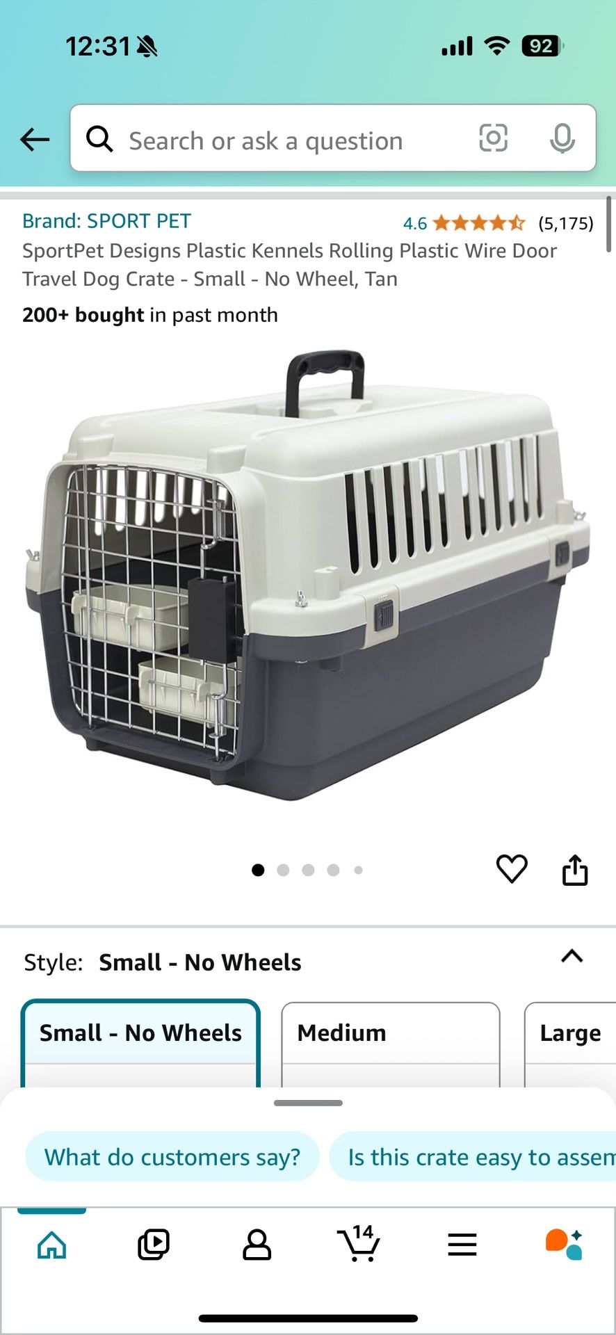 Medium Pet Kennel Travel Airline Approved