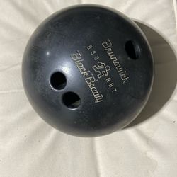 Bowling Ball Brunswick Black Beauty Vintage 