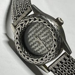 Sterling Silver John hardy Watch All Silver Case And Bracelet 