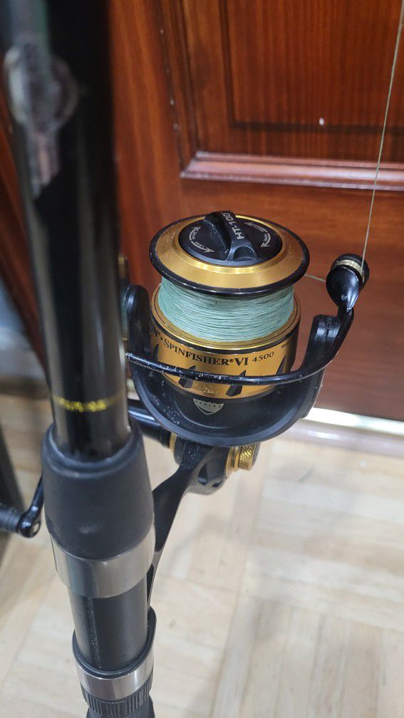 Penn Spinfisher VI 4500 Fishing Reel w/ 20lb Spiderwire Braid on 7ft Shimano Rod and 1oz Egg Sinker w/ 30lb Flouro and Octopus Hook (Update*)