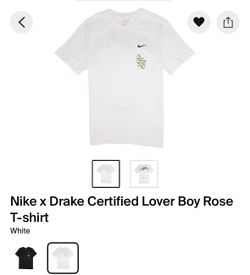 Nike x Drake Certified Lover Boy Rose T-shirt Size Medium