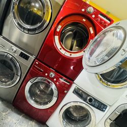 Red Washer And Dryer Gas Take It Today Pay It Later 