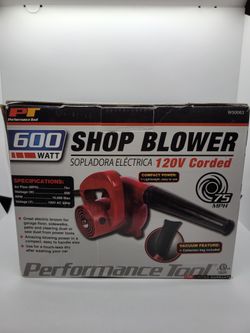 PT Performance Tool Shop Blower And Vacuum 120v 600 Watt 75 MPH 
